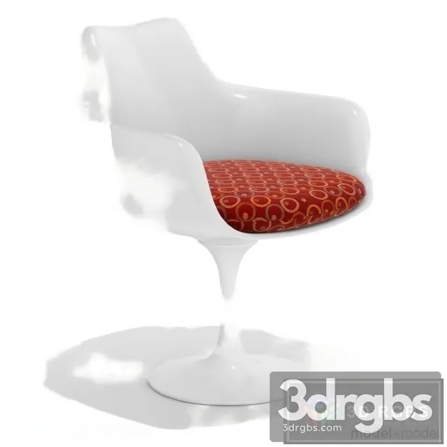 Tulip Plastic Armchair 3D Model Free