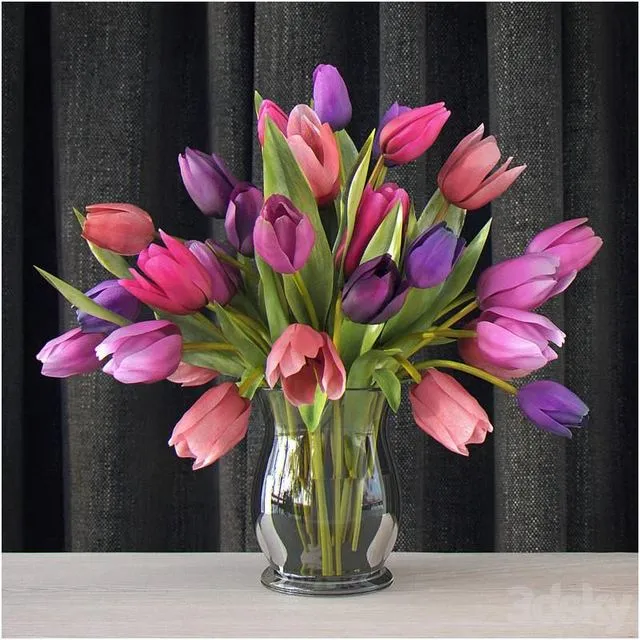 Tulips 3D Model