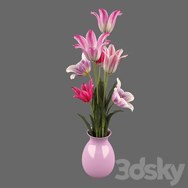 Tulips 3D Model
