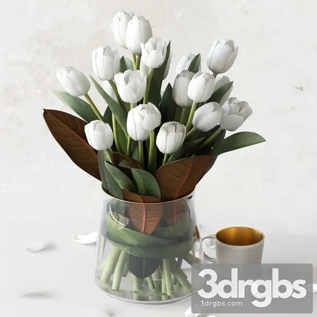 Tulips Bouquet 3D Model Free