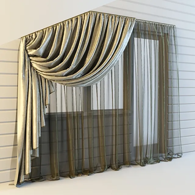 tulle chamfered window 3D Model