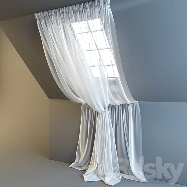 tulle double for attic 3DModel