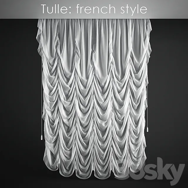 Tulle: french style 3D Model