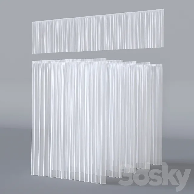 Tulle set 01 3DModel