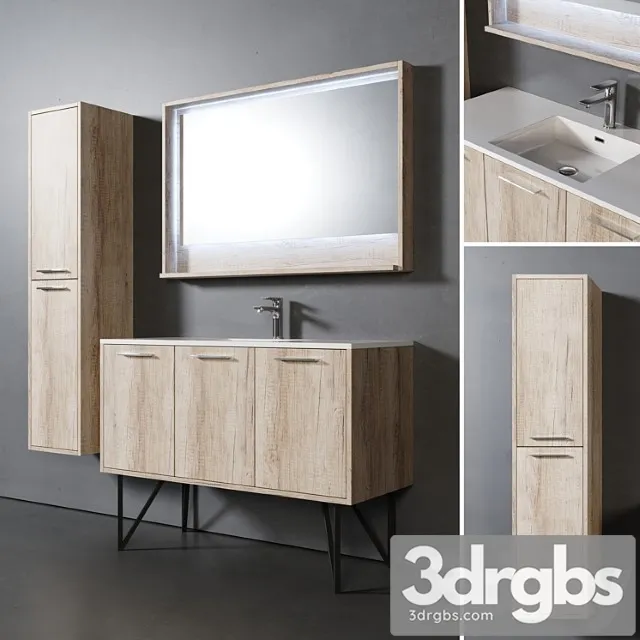 Tulum Bathroom Furniture 1 3D Model Free