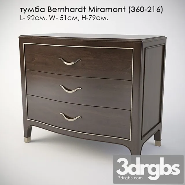 Tumba Bernhardt Miramont 360 216 3D Model Free