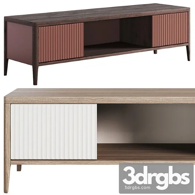 Tumba Tv Wide Ot Woodright 3D Model Free