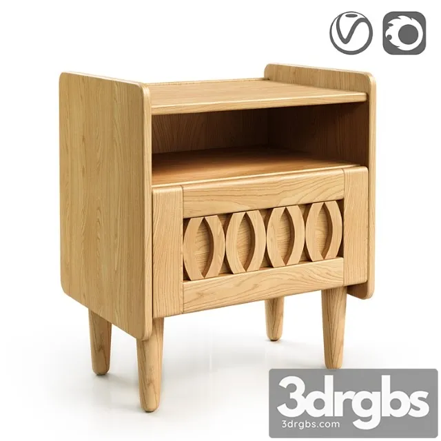 Tumba V Vintazhnom Stile Malu 3D Model Free