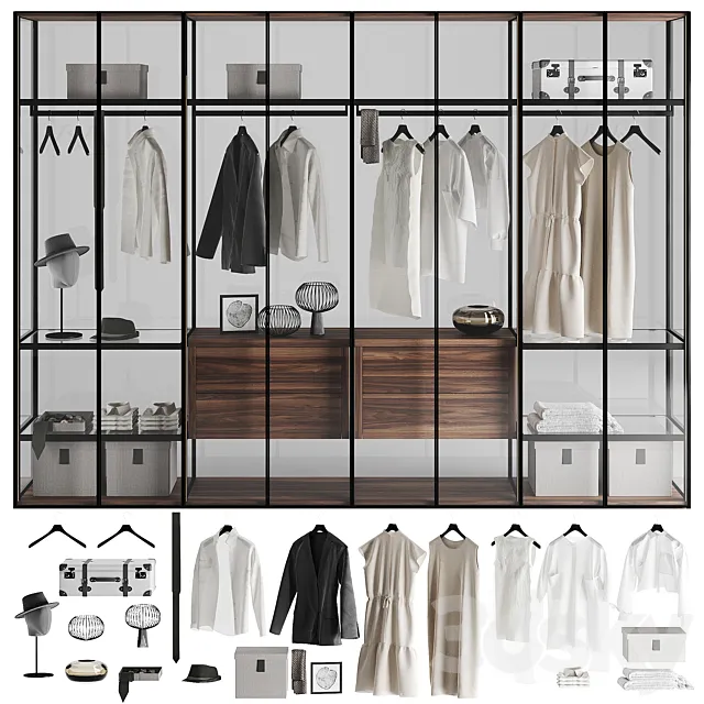 Tumodei Cristal Wardrobe 3DModel