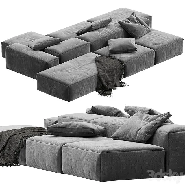 Tuo Divano Fredo Modular Sofa 3D Model