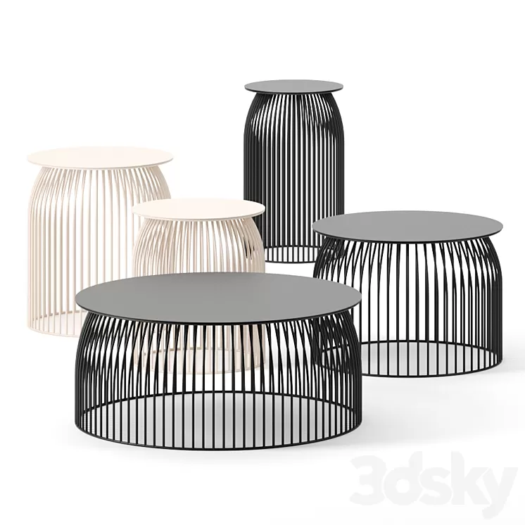 Turi Turi coffee tables by La Cividina 3D Model
