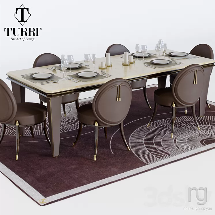 Turii set 02 3D Model