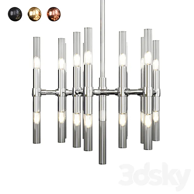 Turin chandelier 3D Model