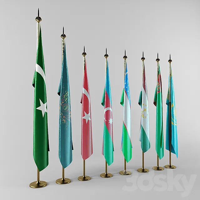 Turk- Islam dovletleri 3D Model