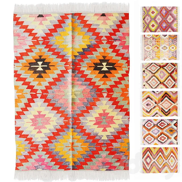 turkish kilim 3D Model