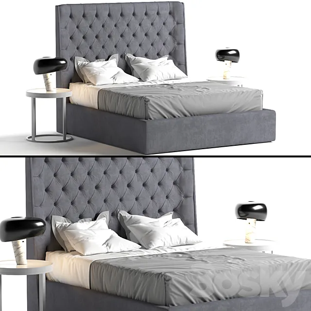Turman Meridiani bed 3D Model