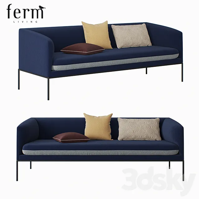 TURN SOFA | Wool sofa 3DModel