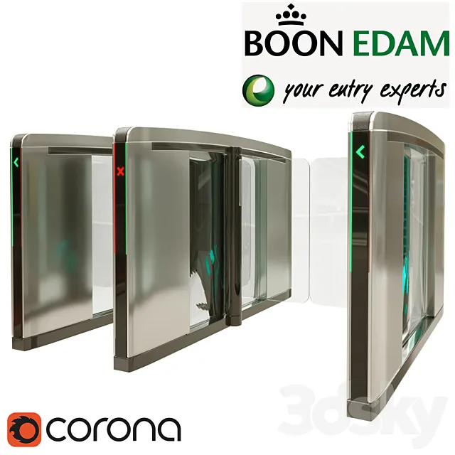 Turnstile BoonEdam "Speedlane Swing" 3D Model