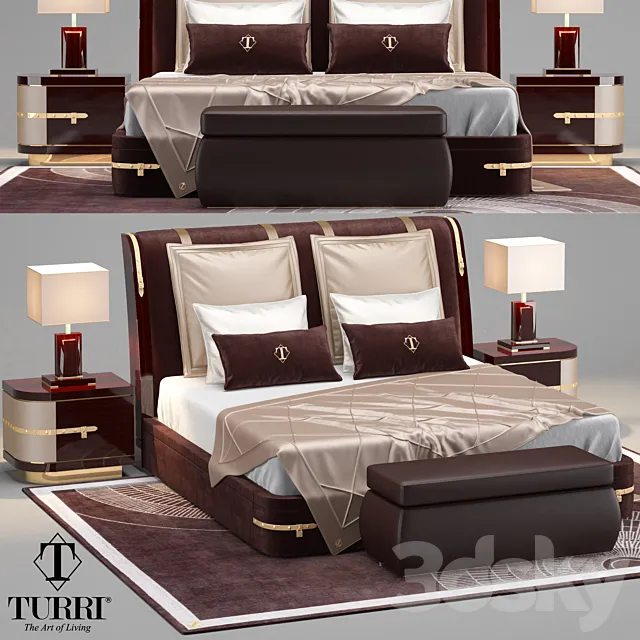 Turri Diamonds Bed 3DModel