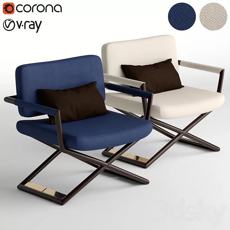 Turri Madison Directors armchair 3D Model