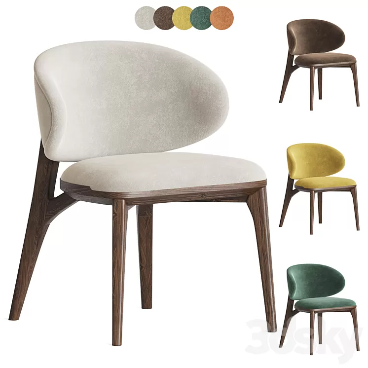 Turri Pinnacle Dining Chair 3D Model Free