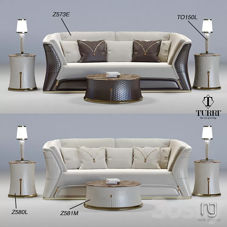 Turri set 01 3D Model