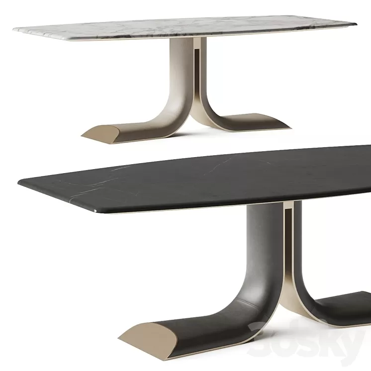 Turri Soul Dining Table 3D Model