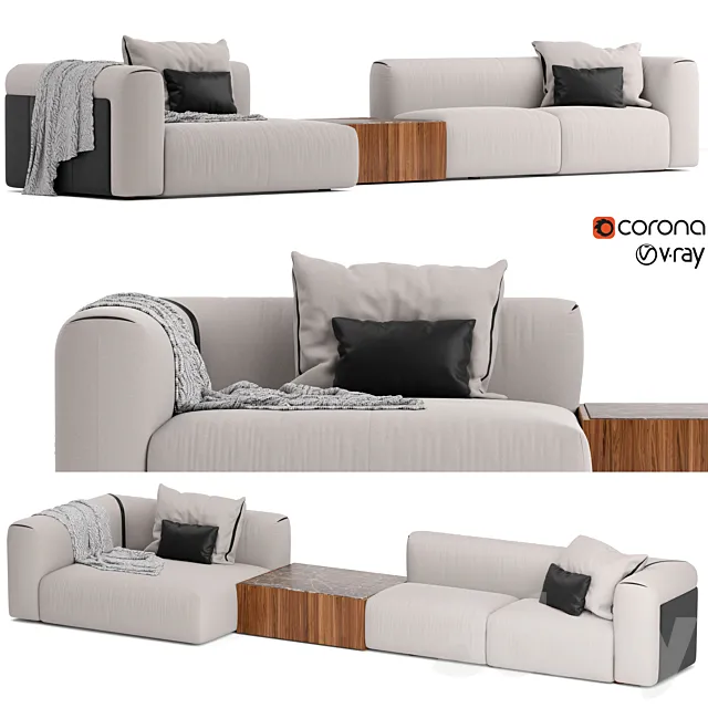 Turri soul sofa 3D Model