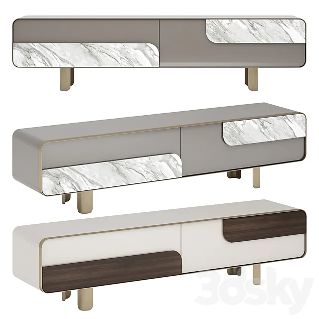 Turri SOUL Tv Unit 3D Model