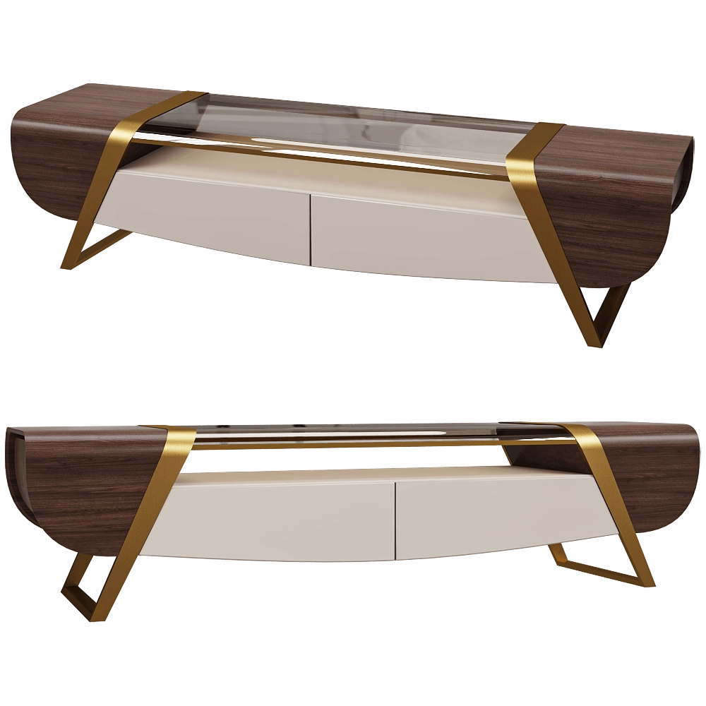 Turri - Table Melting Light TV Unit Turri 3D Model