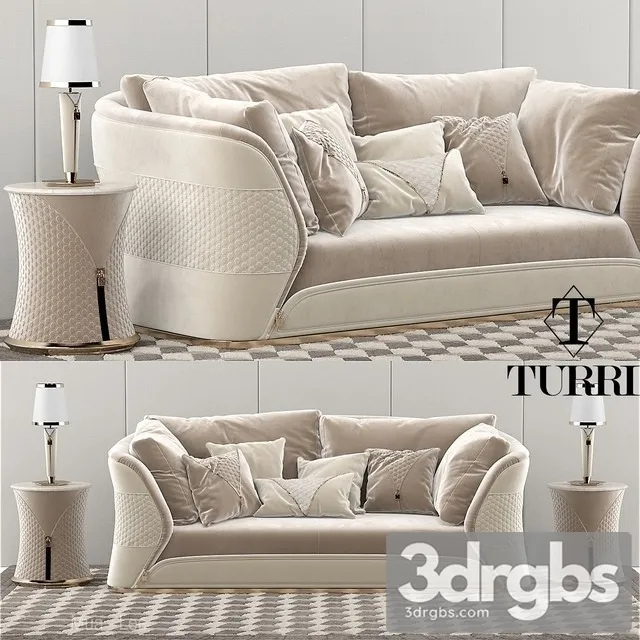 Turri Vogue Sofa Set 3D Model Free