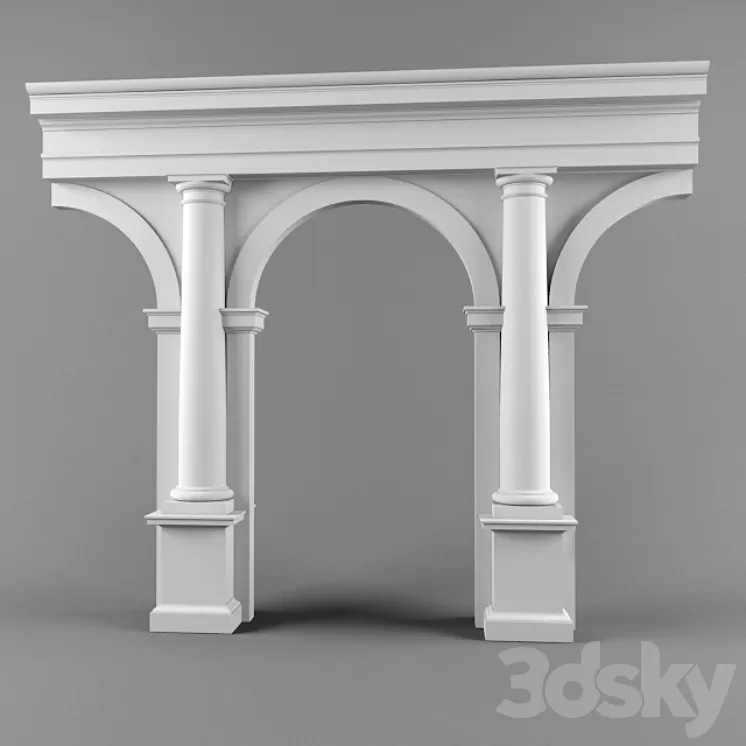 Tuscan order 3D Model