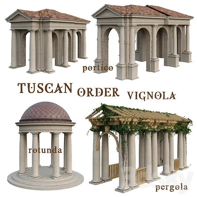 Tuscan Order Vignola Column Free Download