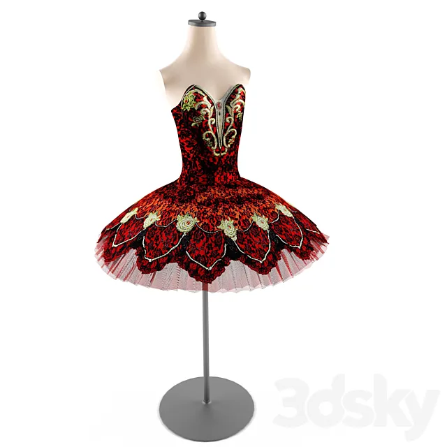 Tutu for ballet "Carmen" - "Carmen" 3D Model