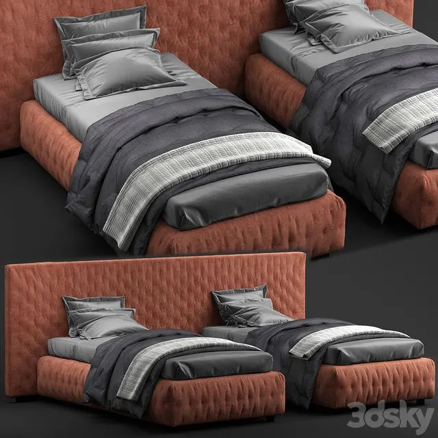 Tuyo Bed by Meridiani 2 3D Model