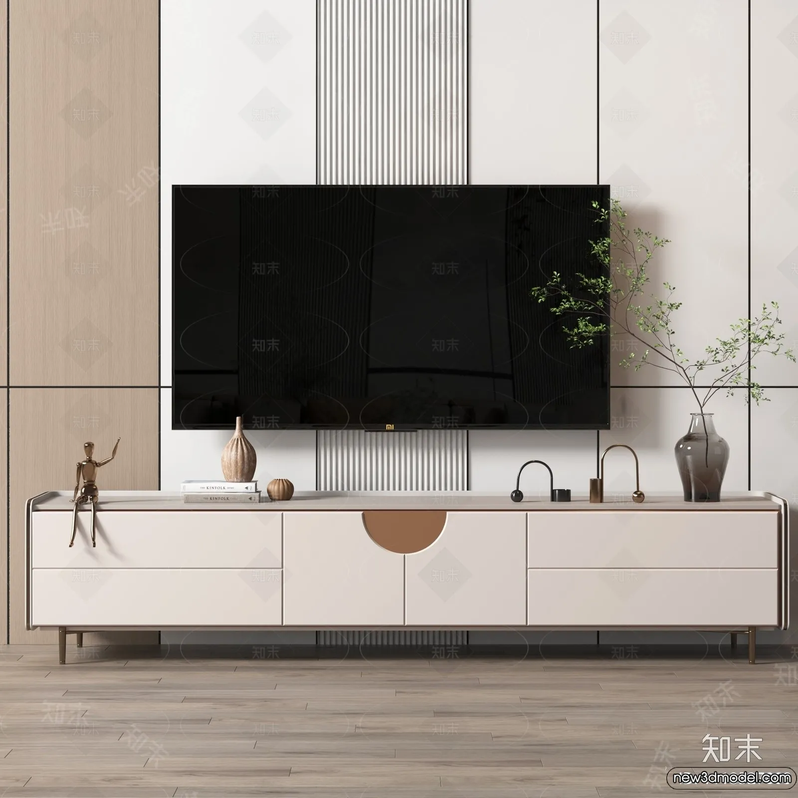 TV Cabinet 3D Models - 3D Furniture for Interior Design - 003