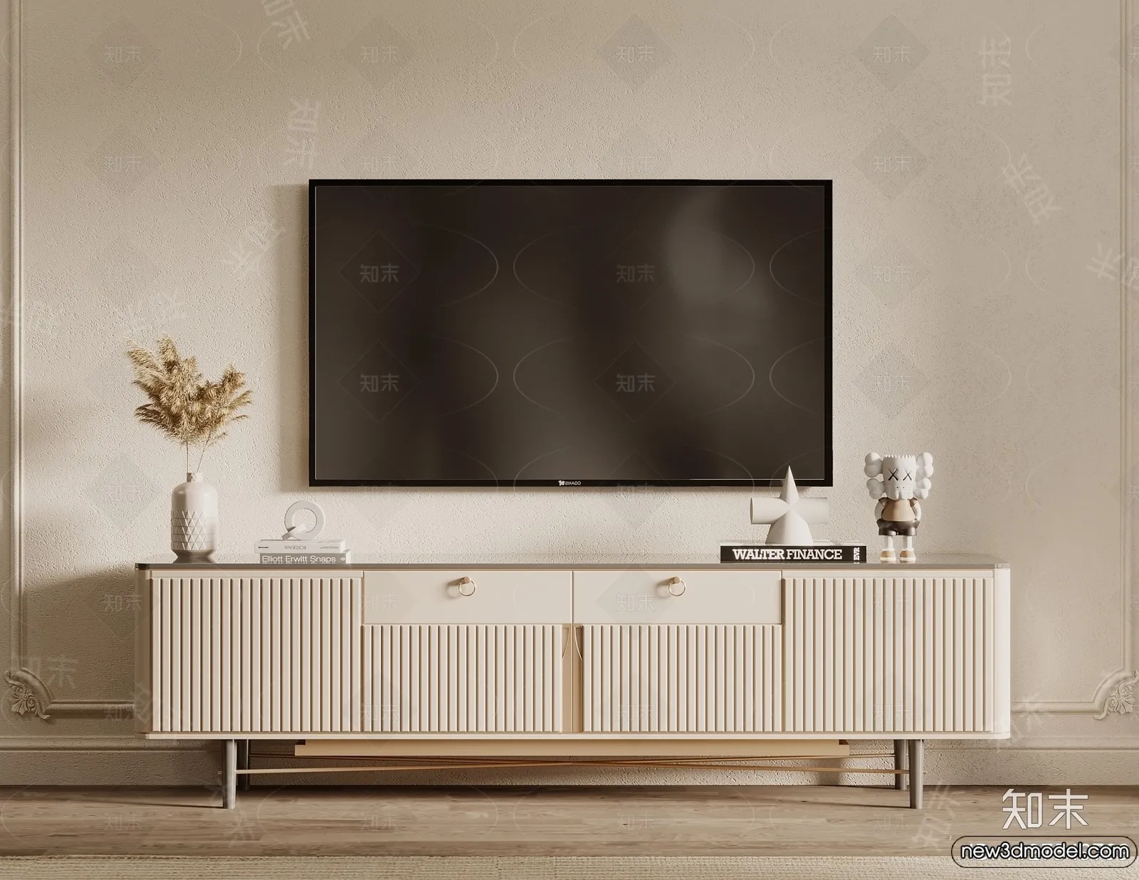 TV Cabinet 3D Models - 3D Furniture for Interior Design - 004