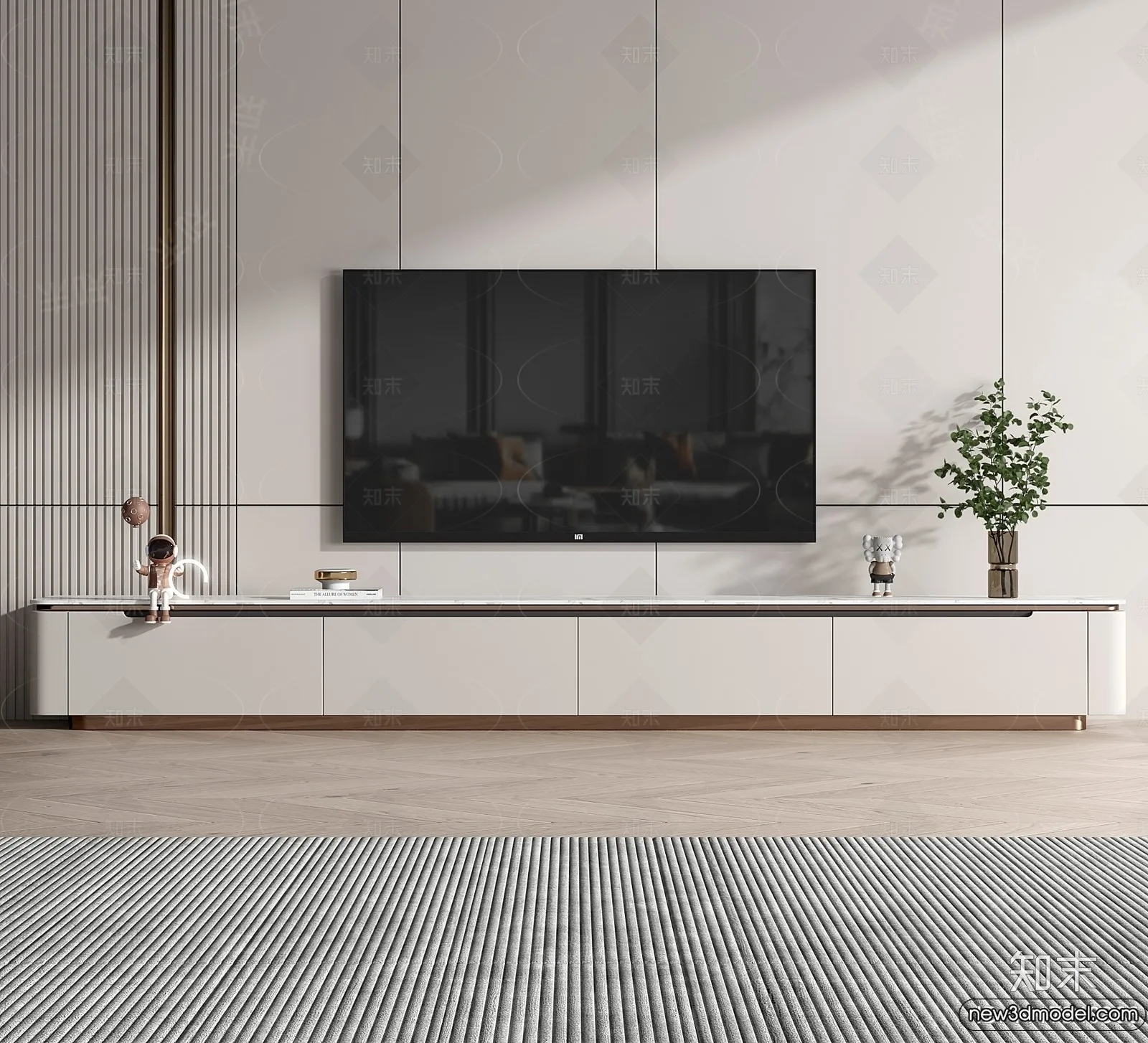 TV Cabinet 3D Models - 3D Furniture for Interior Design - 005