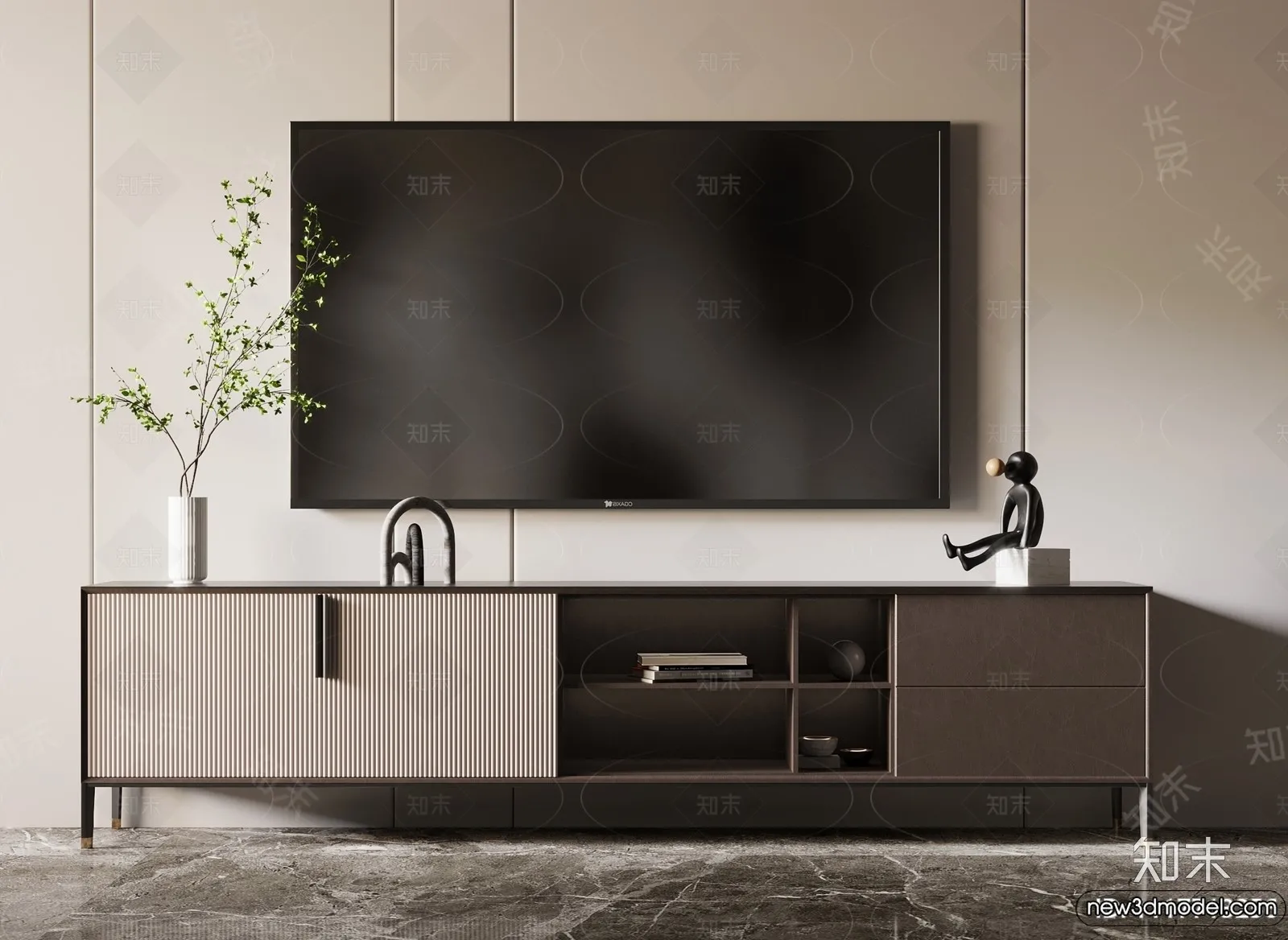 TV Cabinet 3D Models - 3D Furniture for Interior Design - 006