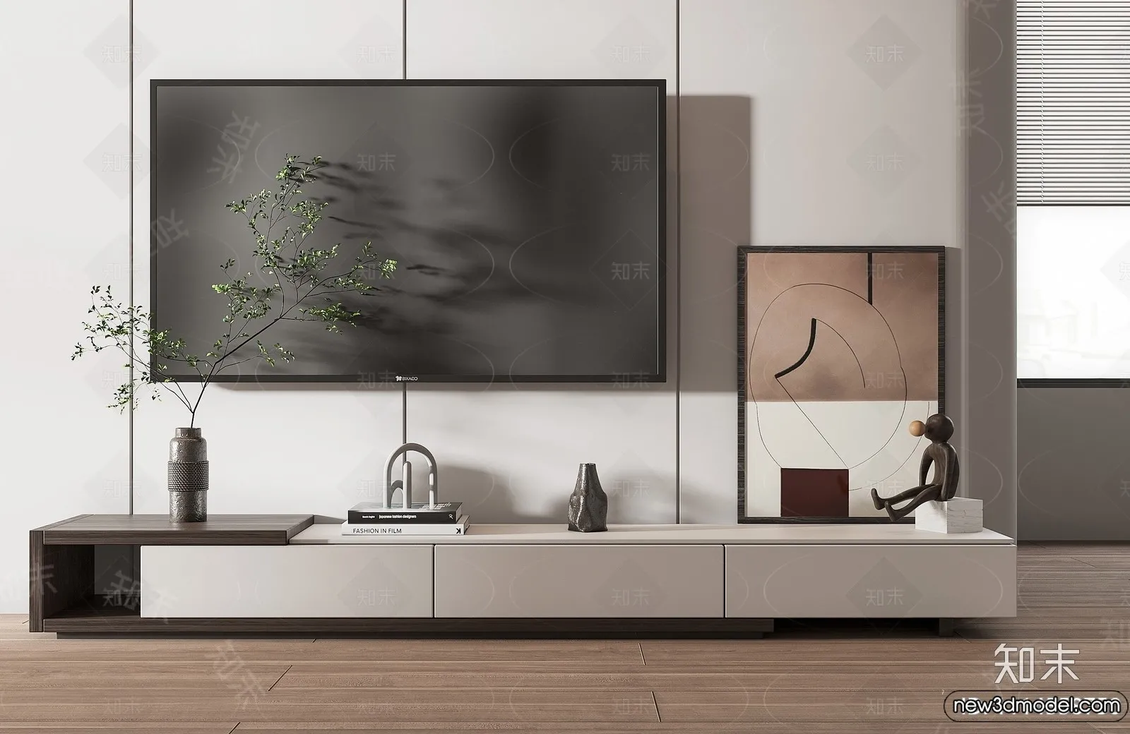 TV Cabinet 3D Models - 3D Furniture for Interior Design - 008