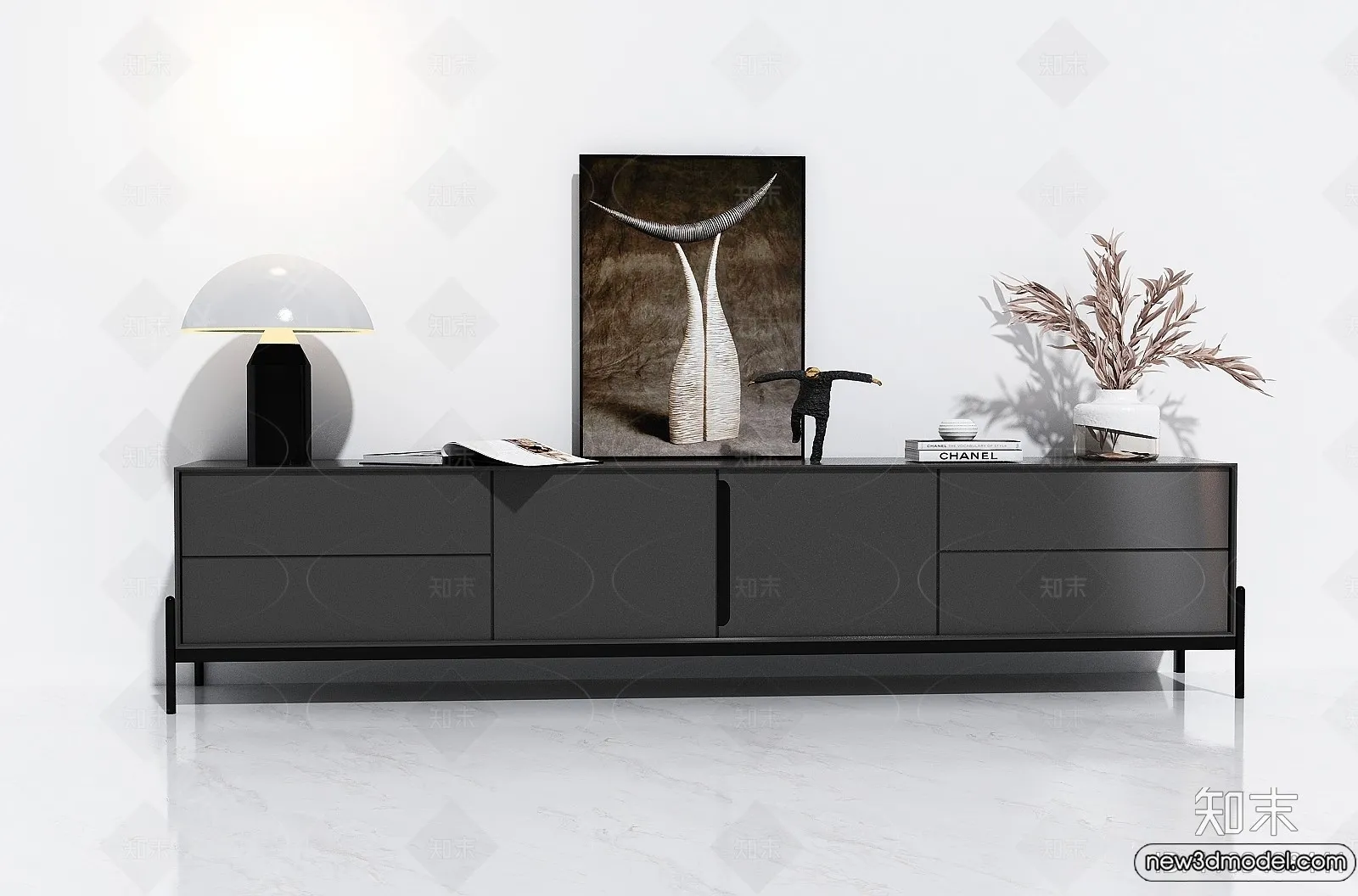TV Cabinet 3D Models - 3D Furniture for Interior Design - 014