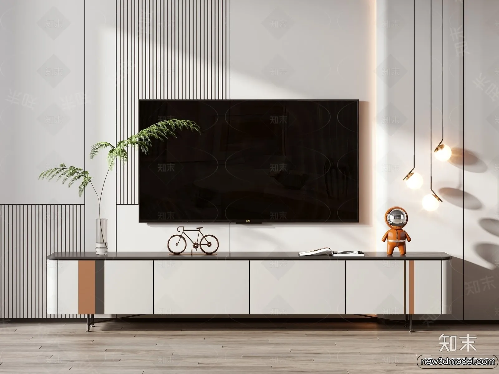 TV Cabinet 3D Models - 3D Furniture for Interior Design - 021