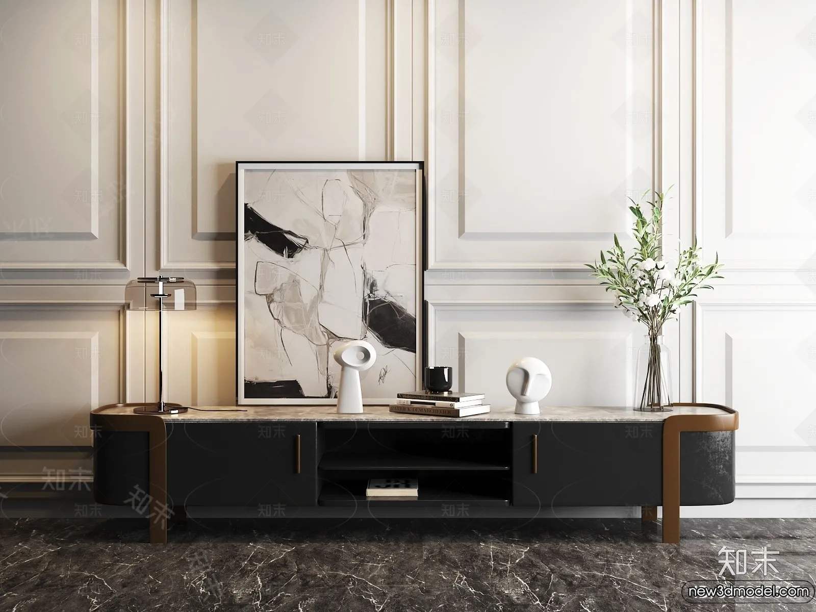 TV Cabinet 3D Models - 3D Furniture for Interior Design - 031