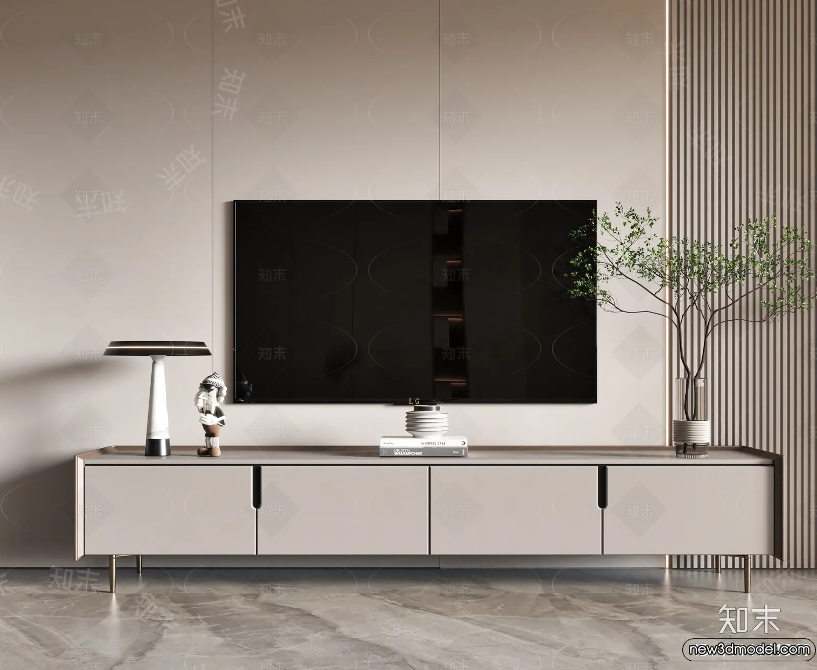 TV Cabinet 3D Models - 3D Furniture for Interior Design - 032