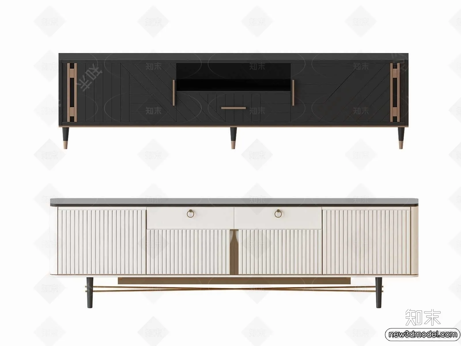 TV Cabinet 3D Models - 3D Furniture for Interior Design - 033