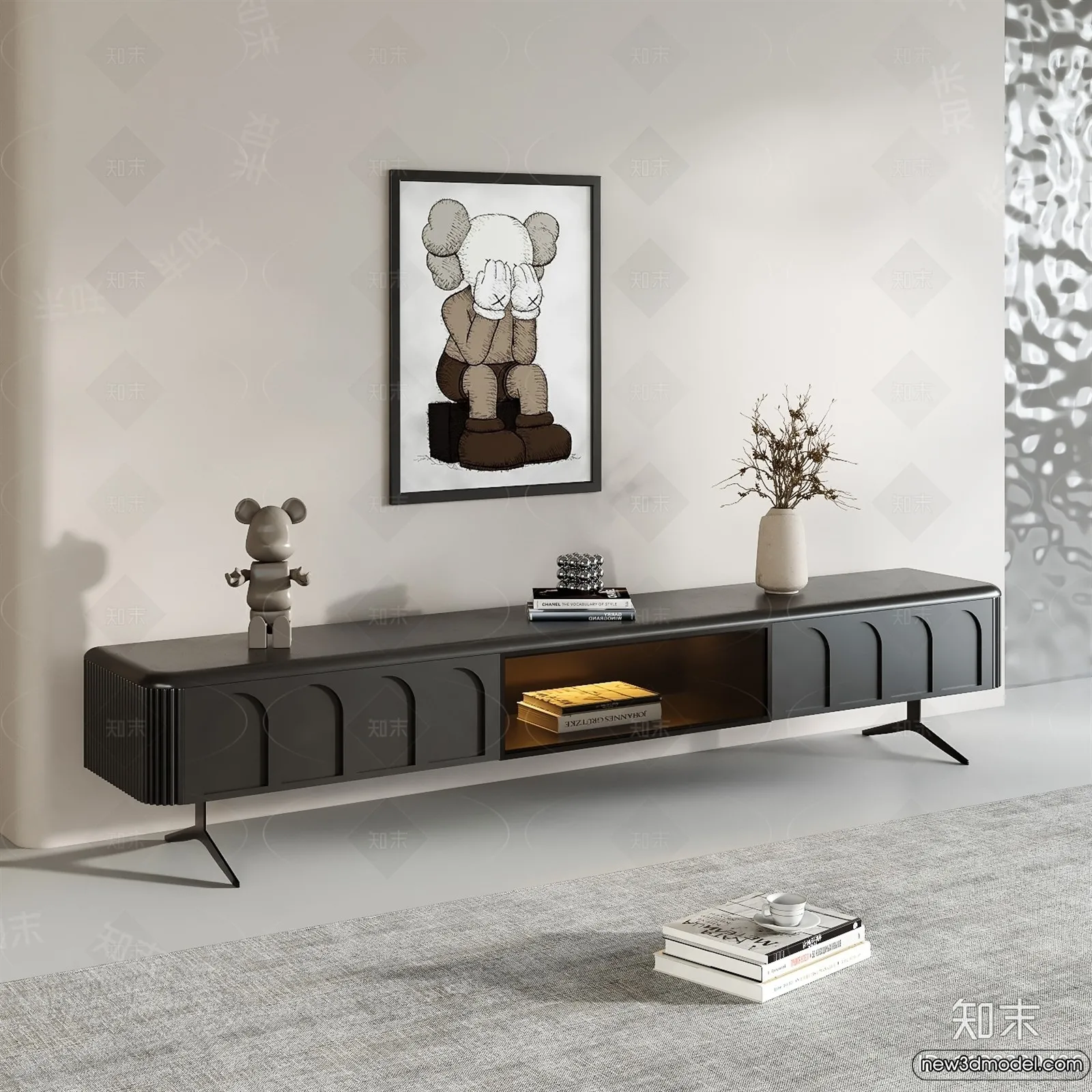 TV Cabinet 3D Models - 3D Furniture for Interior Design - 039