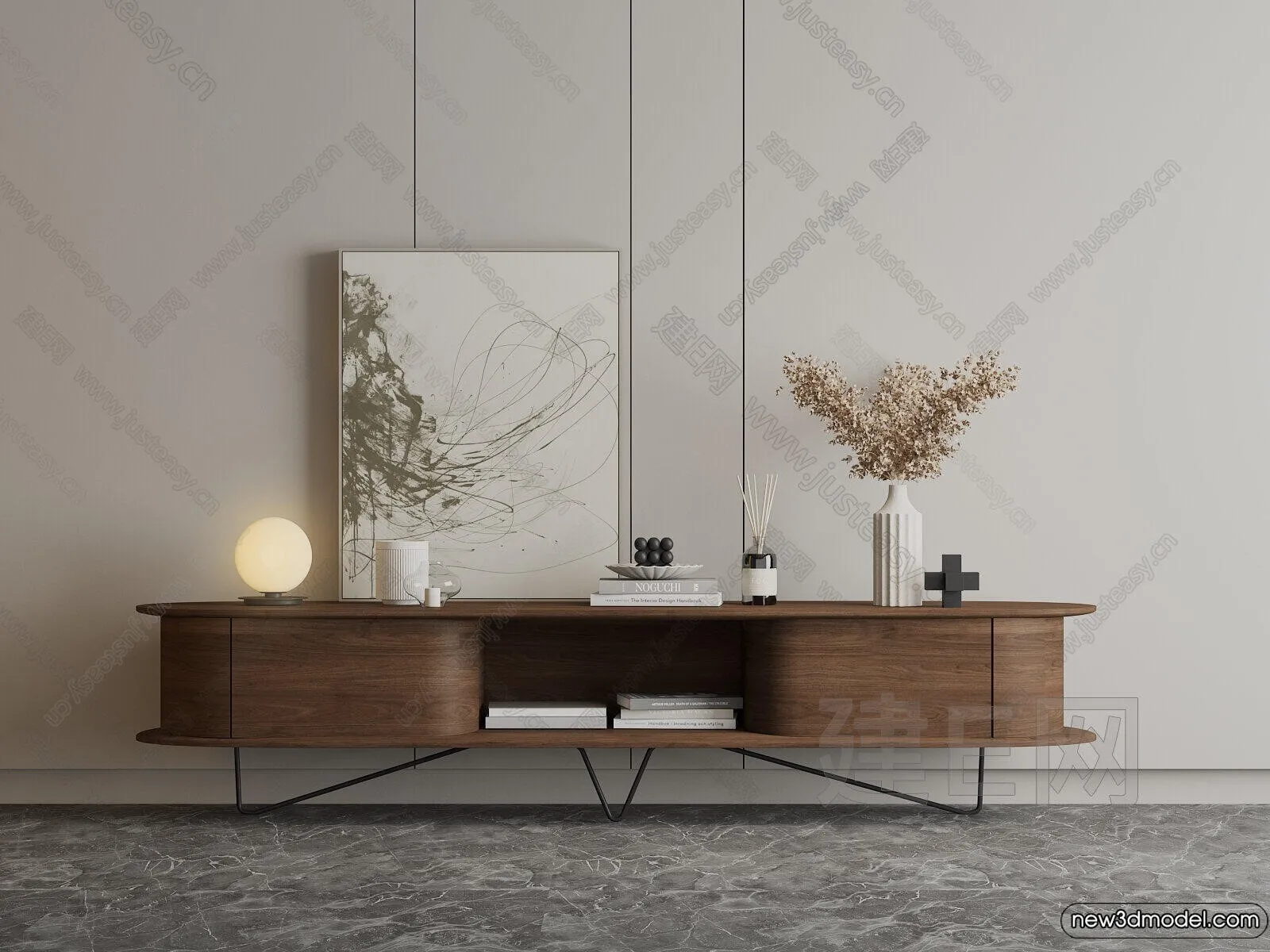 TV Cabinet 3D Models - 3D Furniture for Interior Design - 040