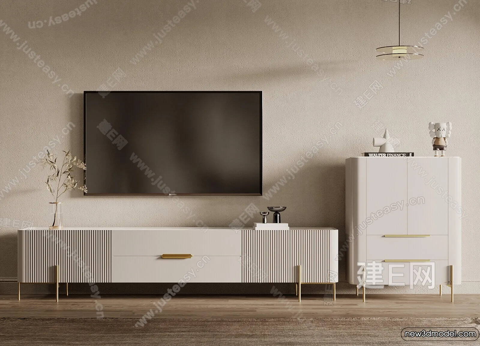 TV Cabinet 3D Models - 3D Furniture for Interior Design - 041