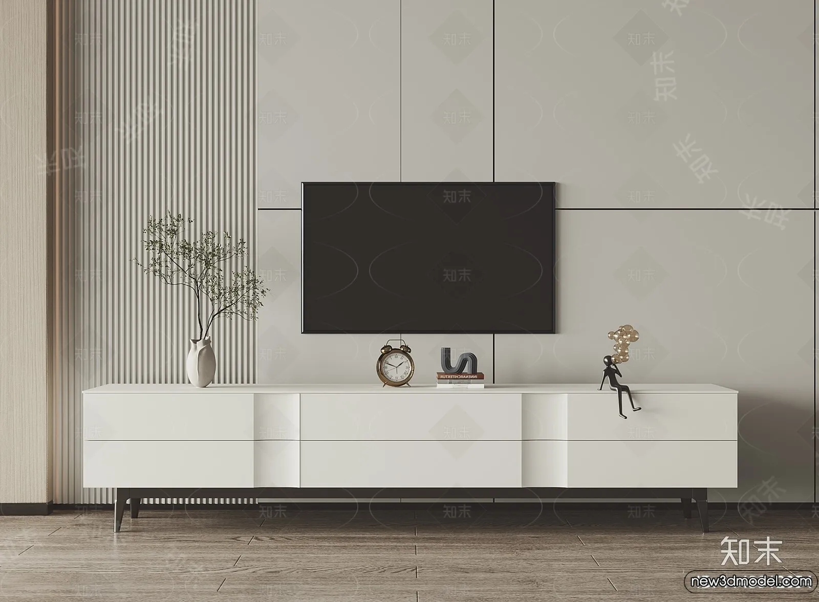 TV Cabinet 3D Models - 3D Furniture for Interior Design - 045