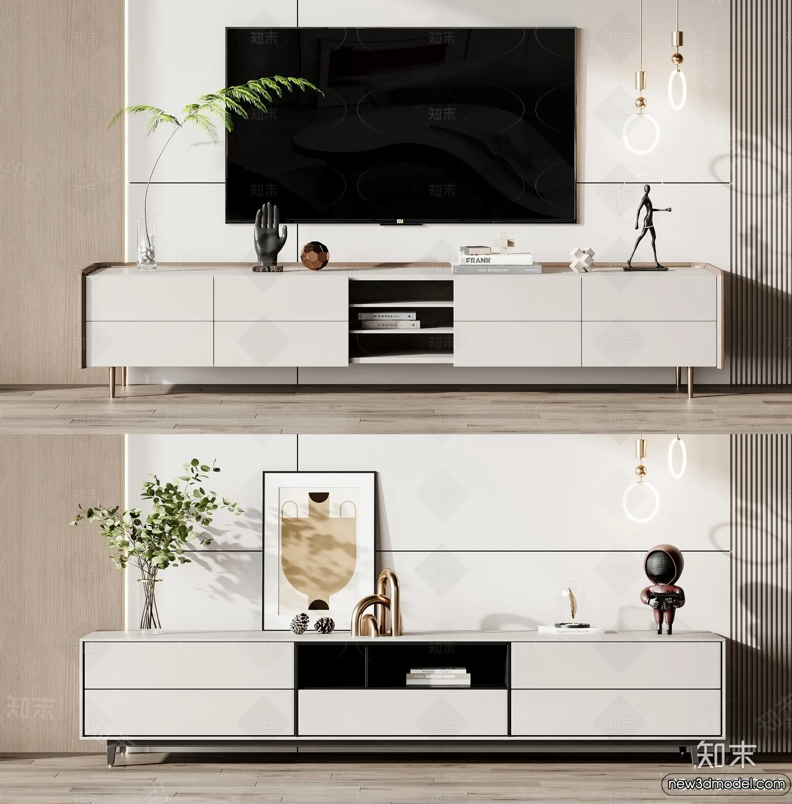 TV Cabinet 3D Models - 3D Furniture for Interior Design - 047